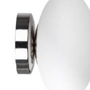 Domiluce Taklampa Ufo, krom/vit, Ø 18 cm, glas, G9