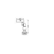 OSRAM takspotlight, svart 1 lampa GU10-LED 927 dimbar