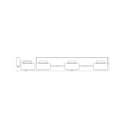 OSRAM LED-vägglampa ORBIS FLAME, svart, 3 lampor, CCT IP44