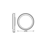 OSRAM SMART+ WiFi taklampa ORBIS ZEST svart 50 cm RGBCCT