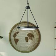 HINKLEY Hänglampa Collier, svart, Ø 54,3 cm, stål, glas, E14