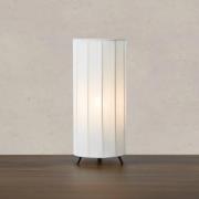 Markslöjd Bordslampa Hikari, Ø 14 cm, vit/svart, tyg/metall