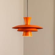 Luminex Hänglampa Plato, orange, metall, Ø 38 cm, E27