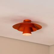 Luminex Taklampa Plato, orange, metall, Ø 38 cm, E27