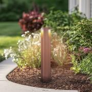 Lucande LED-väglampa Raiku, rostfärgad, aluminium, 65 cm