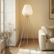 Lindby Helin golvlampa, beige, textil, stativ, 144 cm, E27