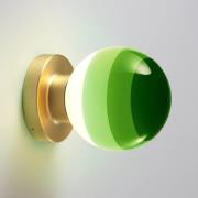 MARSET LED-vägglampa Dipping Light A2, grön/guld