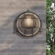 Searchlight Skeppsarmatur Porto rund, svart-silver