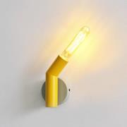 OSRAM vägglampa Decor Straw, 1 lampa, grå/gul, stål, E27