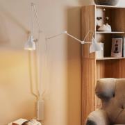 ALDEX Vägglampa 814, justerbar, 2 lampor, vit