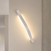 Lindby LED-vägglampa Alvon, silver, höjd 50 cm, metall