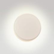 MARSET LED-vägglampa Caramel, opal, Ø 38 cm, TRIAC, glas