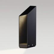 MARSET LED-sockellampa Domus, höjd 37 cm, svart, aluminium