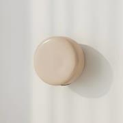 ALDEX Vägglampa BonBon, beige, Ø 16 cm, glas