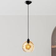 Opviq Pendellampa Benek, gul, glas, Ø 20 cm, E27