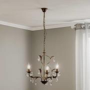 ONLI Ljuskrona Teresa med kristaller, 3 lampor