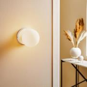 EMIBIG LIGHTING Vägglampa Kiba vit/guld med glaskula