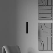 Maytoni Hänglampa Calipso, svart, Ø 5,6 cm, metall, GU10