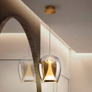 Schuller Valencia LED-hänglampa Suspiro, Ø 25 cm, guld-/bärnstensfärga...