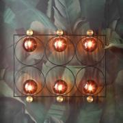 KARE Vägglampa Balance Circle, stickkontakt, 122 cm, E27