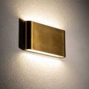 Nowodvorski Lighting LED-vägglampa Semi M, aluminium, guld, längd 17,5...