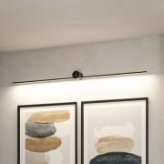 Paulmann LED-vägglampa Sava, svart, 230 cm, IP44