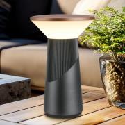 Briloner LED-batteridriven bordslampa Pilia, brons/antracit, höjd 24 c...