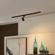 Prios track spotlight Jorell, svart, 1 lampa, GU10, metall