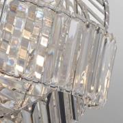 Searchlight Pendellampa Eldoria, transparent, akryl, Ø 41 cm, E27