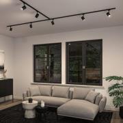 Paulmann URail-skenespot Luxe, svart matt, GU10