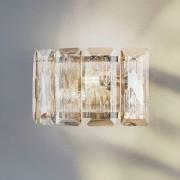 Lucea Vägglampa Orvin mässing antik bredd 33 cm glas/metall 2 lampor