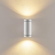 Deko-Light Utomhusvägglampa ShoreLine Pro Round up/down, vit, GU10