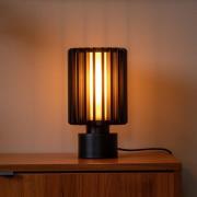 Lucide Bordslampa Lambres, svart, höjd 27 cm, metall