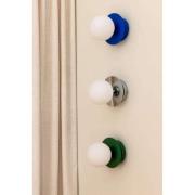 Globen Lighting vägglampa ART DECO, grön/vit, Ø 16 cm, IP44