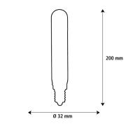 SEGULA LED Elegant Line E27 5W Tube 2.200 K Glödtråd dimbar