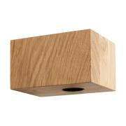 Segula Vägglampa Cozy, oljad ek, kubformad, E27