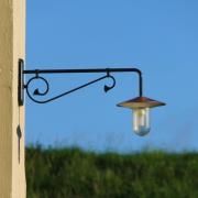 K.S. Verlichting Louvre utomhus vägglampa, projektion 90 cm grön/klar