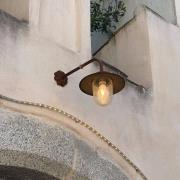 K.S. Verlichting Provence vägglampa för utomhusbruk i rostbrunt