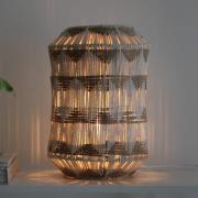 Markslöjd Ano bordslampa, höjd 35 cm, textil, beige/brun