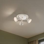 Argon Taklampa Trogir, beige, 3 lampor, stål, Ø 30 cm