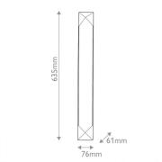 Quintiesse LED-vägglampa CAESAR, antikmässing, höjd 64 cm Metall/alaba...
