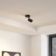 Lindby taklampa Jyla, 1-lampa, matt svart