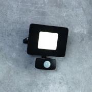 EGLO Utomhus LED-spot Faedo 3 med sensor, svart, 20 W