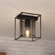 EGLO Taklampa Catterick, svart, en burskärm