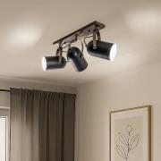 Avonni Esra taklampa, svart, längd 45 cm, metall, 3 lampor