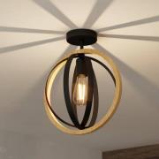 EGLO Basildon taklampa av trä och stål