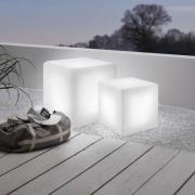 EGLO Utomhuslampa Bottona cube E27 vit, 30 x 30cm