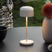 Konstsmide LED-batteridriven bordslampa Lille, höjd 20 cm, sandfärgad,...