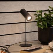 Konstsmide LED-batteridriven bordslampa Multi, svart, höjd 30 cm, IP54