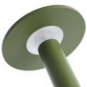 HAY LED-batteridriven bordslampa HOST PORTABLE, olivgrön, 22 cm, IP44